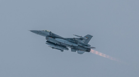 Belgischer F-16 Kampfjet bei Nato-Mission (Quelle: NATO)