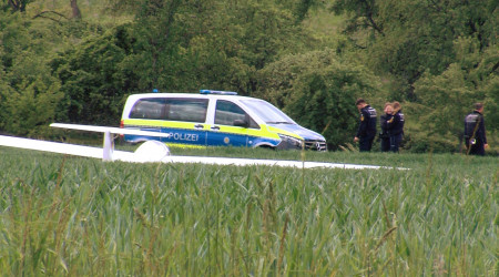 Flugunfall in Eningen (Quelle: BWeins)