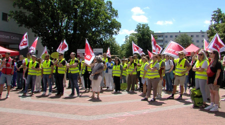Warnstreik am UKT (Quelle: BWeins)